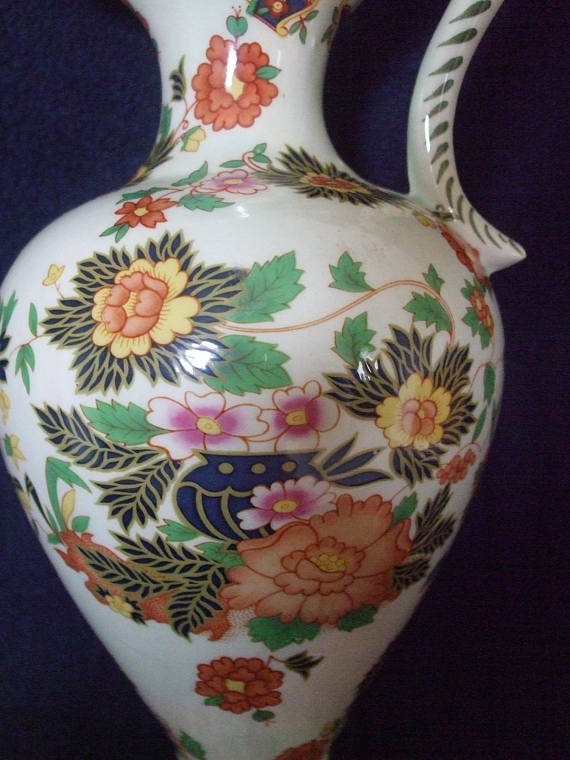 Vintage Hubert Bequet Belgium Hand Decorated Jug Ewer Pitcher Vase Before 1985#vintage #giftideas #followvintage #porcelain  #etsy #gifts #vintagehome #decor  #ebay #etsyforall #vintagegifts #vintagedecor #vintageshowandsell #eshopsuk #lovevintage #jugs zoomerman.net/store/p2307/Vi…