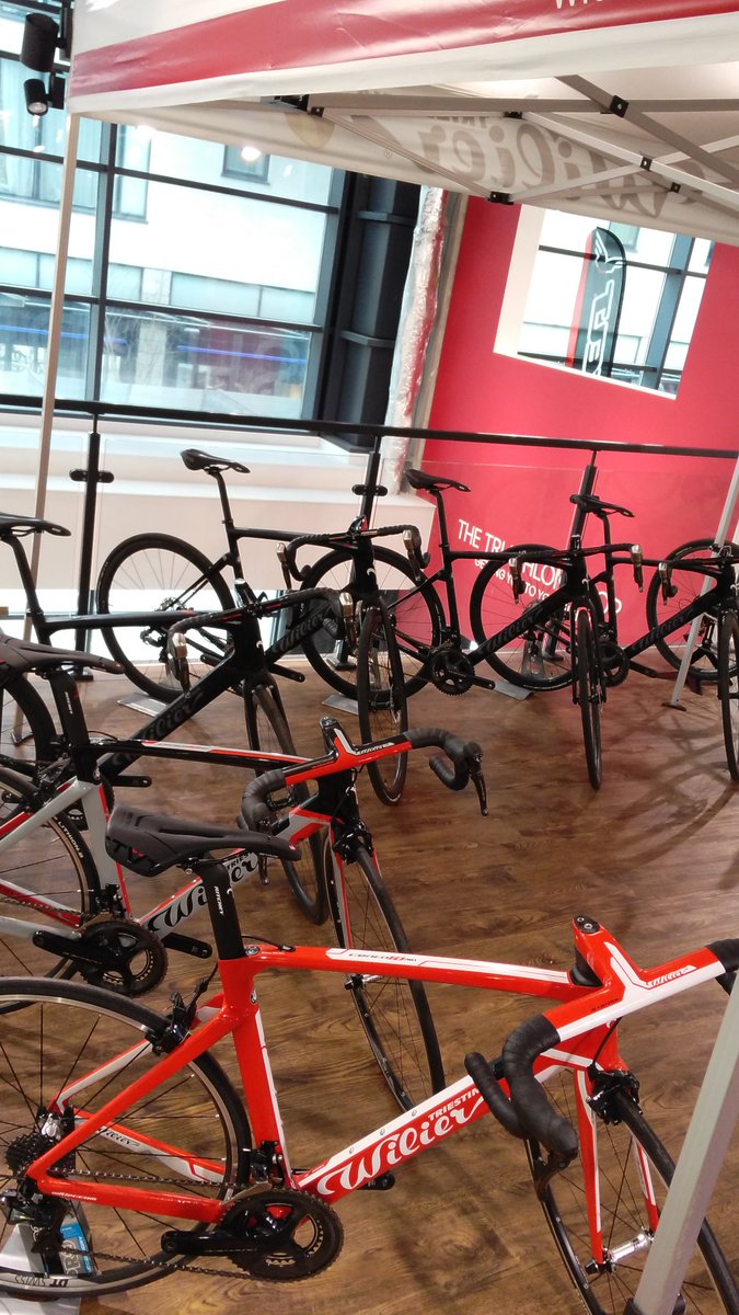 Wilier (and Argon 18) super bikes all ready to test. We've a shop ride leaving here at 8am tomorrow...drop your pedals off with is this afternoon and we can have you riding your dream bike tomorrow morning.