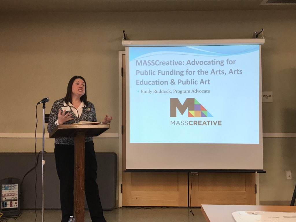 jeffroy's tweet photo. Spending the day with arts advocates from communities across Massachusetts to build a roadmap for enhancing arts and culture in the Commonwealth #CAAD2018 https://t.co/eLqkETiScR