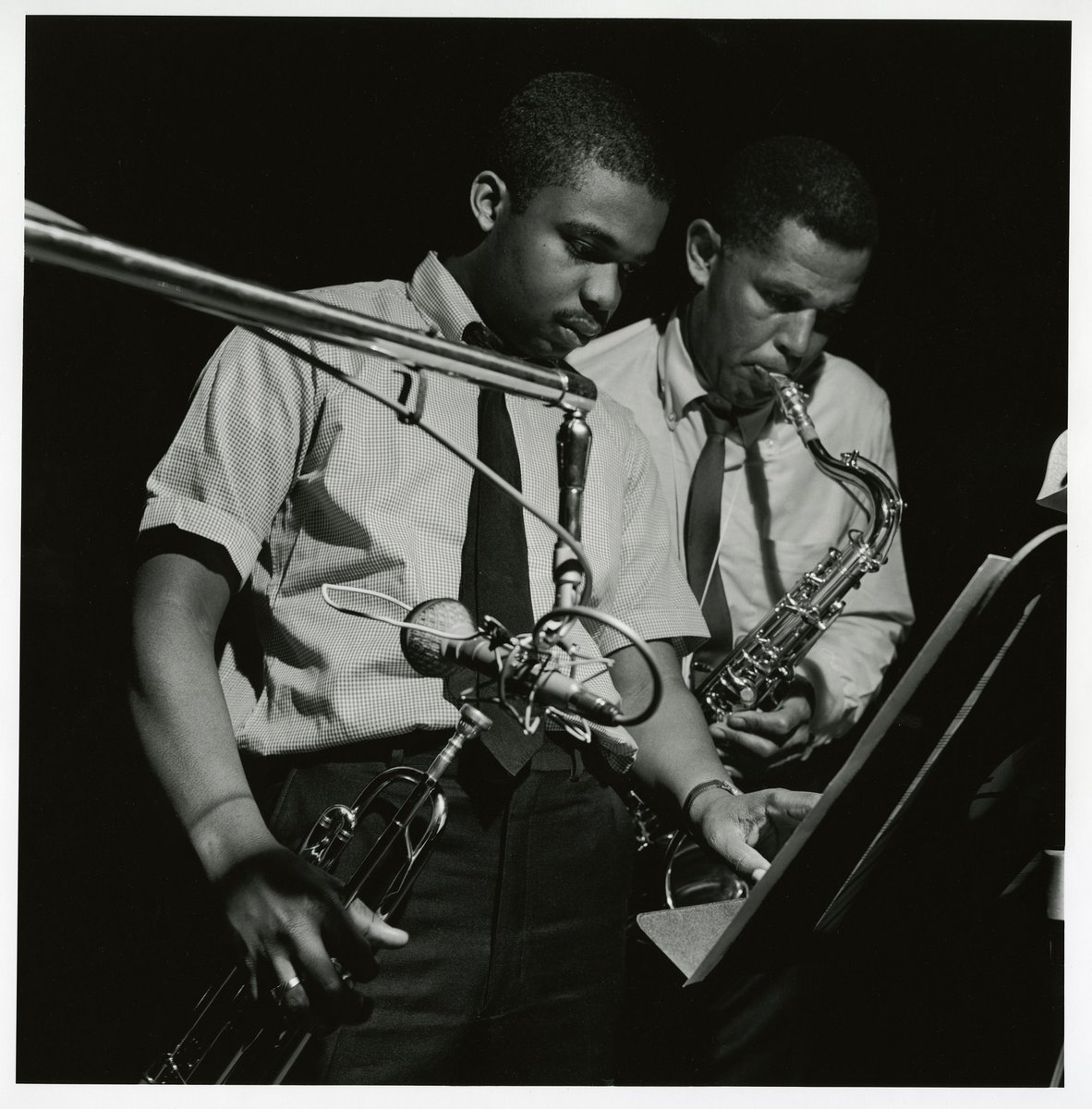 Today is a great day for birthdays in #JazzHistory! Happy Birthday to vocalist Billie Holiday (born 1915), percussionist Mongo Santamaria (born 1922), and trumpeter Freddie Hubbard (born 1938) on their shared birthday! #JazzAppreciationMonth [📷: <a href="/amhistorymuseum/">National Museum of American History</a> &amp; <a href="/NMAAHC/">Smithsonian’s NMAAHC</a>]