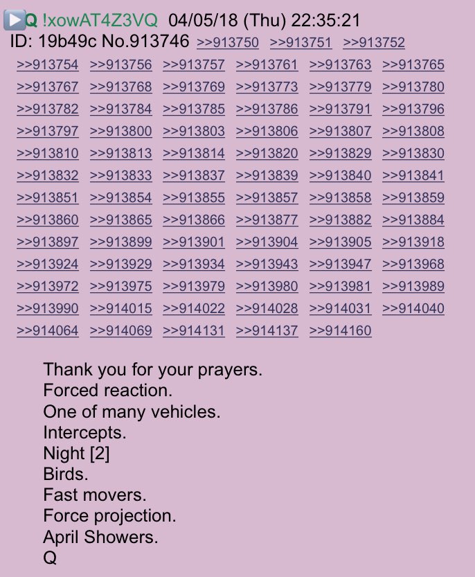 2runtherace's tweet photo. 1/2 Anon’s put together sequence of events! #QCodes #QAnon #AprilShowers #AprilThunder #PedoGate #ThesePeopleAreEvil #PrayForDJT #PrayForOurMilitary #HRCVideo #ReleaseTheVideo @realDonaldTrump https://t.co/0ShlNwo7Hk