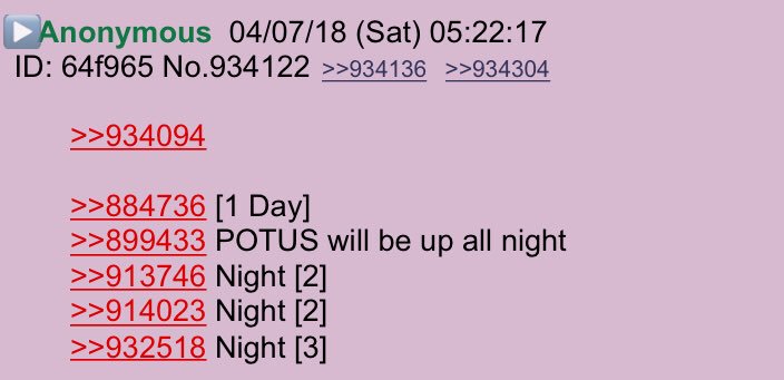 2runtherace's tweet photo. 1/2 Anon’s put together sequence of events! #QCodes #QAnon #AprilShowers #AprilThunder #PedoGate #ThesePeopleAreEvil #PrayForDJT #PrayForOurMilitary #HRCVideo #ReleaseTheVideo @realDonaldTrump https://t.co/0ShlNwo7Hk