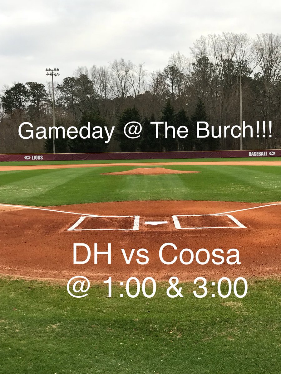 CHSLionsBsball's tweet photo. Spring Break is over! The Lions are back in action!! Come on out to The Burch and watch as we take on Coosa today at 1:00 and 3:00.
#INAM π¦ #LIONSTRONG
#DefendTheBurch https://t.co/OfrsdFYe17