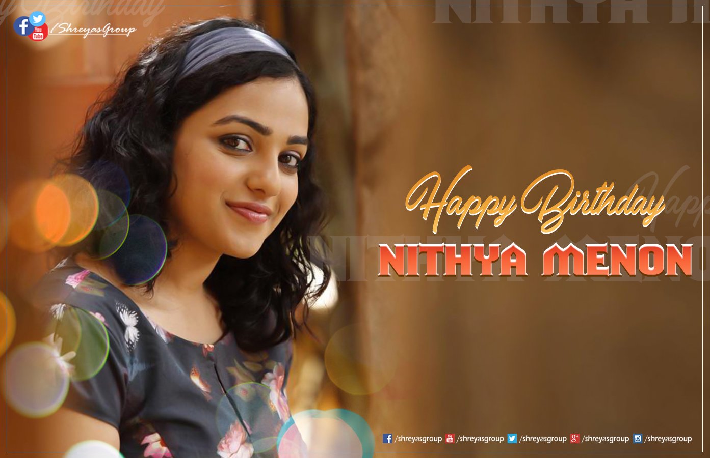 Here is wishing Cute Actress Nithya Menen A Very Happy Birthday.. 