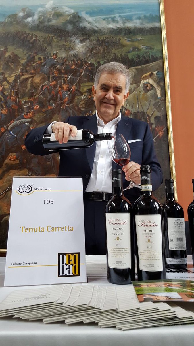 TenutaCarretta's tweet photo. #TenutaCarretta presente alla più grande anteprima nel panorama enologico piemontese, #BaeBa, nella splendida sede di Palazzo Carignano a Torino. Un evento unico per scoprire in anteprima le nuove annate di #Barolo 2014 e #Barbaresco 2015. @AISPiemonte https://t.co/NCABaEilx5