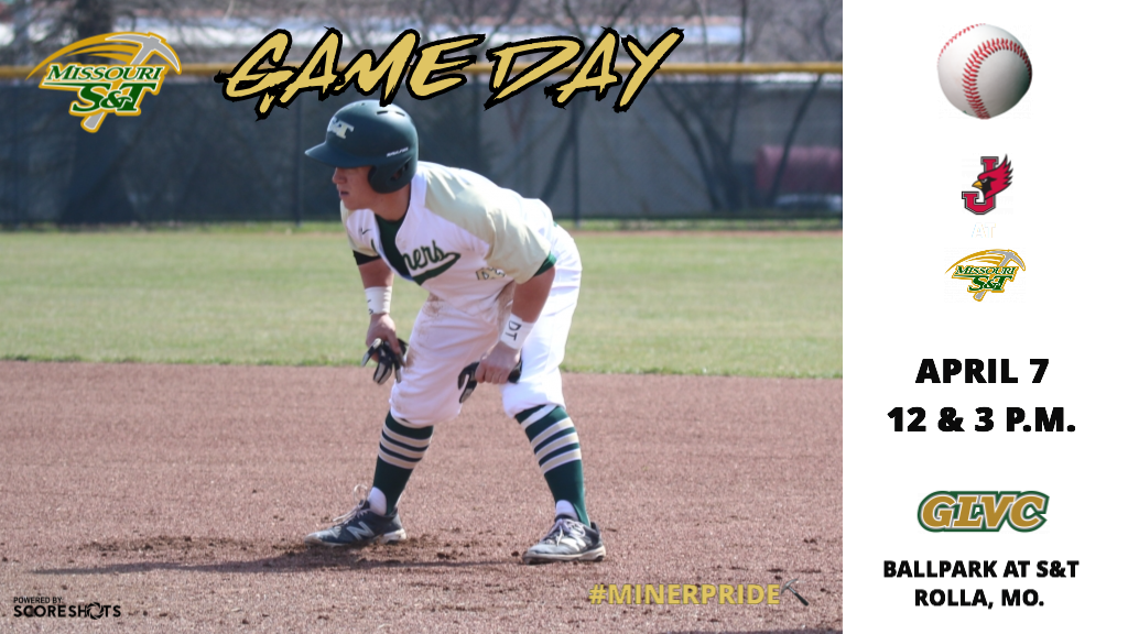 minersports's tweet photo. BB ⚾️ | It's GAME DAY!  Miners host William Jewell today in a #GLVCbase doubleheader at the Ballpark at S&amp;T in Rolla, Mo.  Game one starts at noon (CT).  #MinerPride⛏ #GLVC https://t.co/wIZR9h0Cc9
