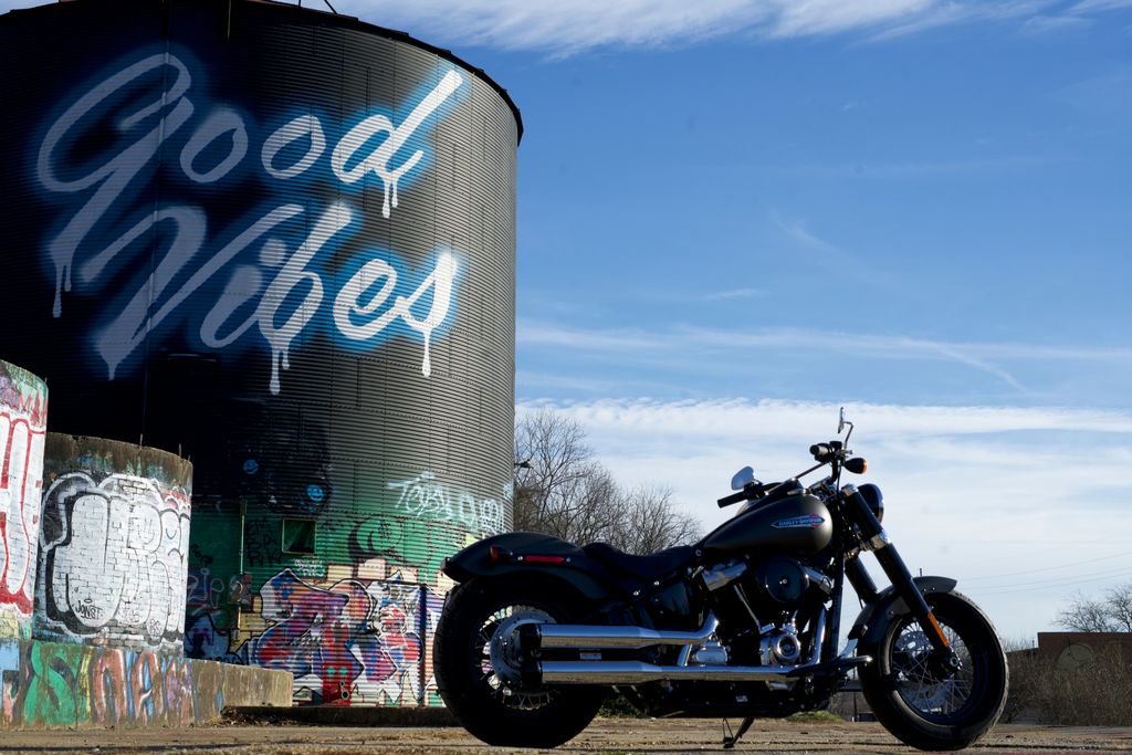 Good vibes = Good Rides #softailslim #Milwaukee8 #harley #harleydavidson #rinehart #rinehartracing #asheville #goodvibes