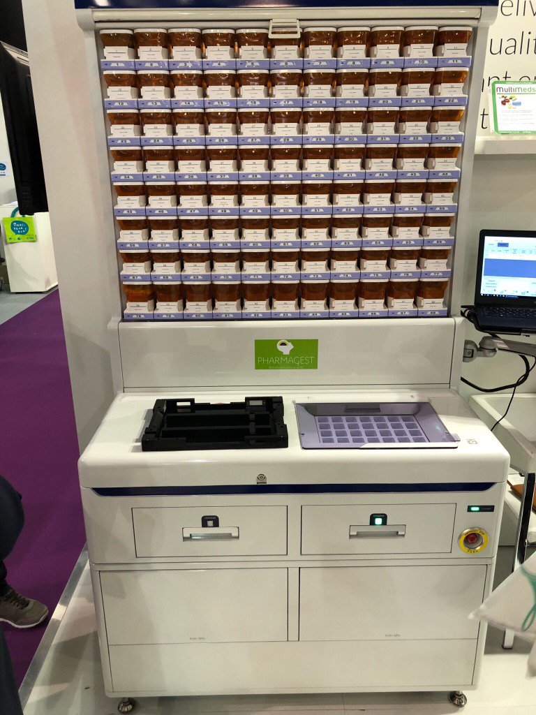 CyberIOTMark's tweet photo. Pharmagora in Paris : launch of Pharmagest robot for Multimeds trays , Europe launch of NOVIACARE,Carelib,Offilocker https://t.co/5E71Vrs2ES