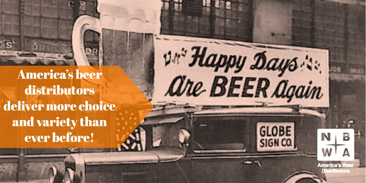 Happy #NationalBeerDay. Cheers to the 135,000 men and women in the #beer distribution industry who build brands of all sizes &amp; deliver consumer choice in communities across the country. #RepealDay
