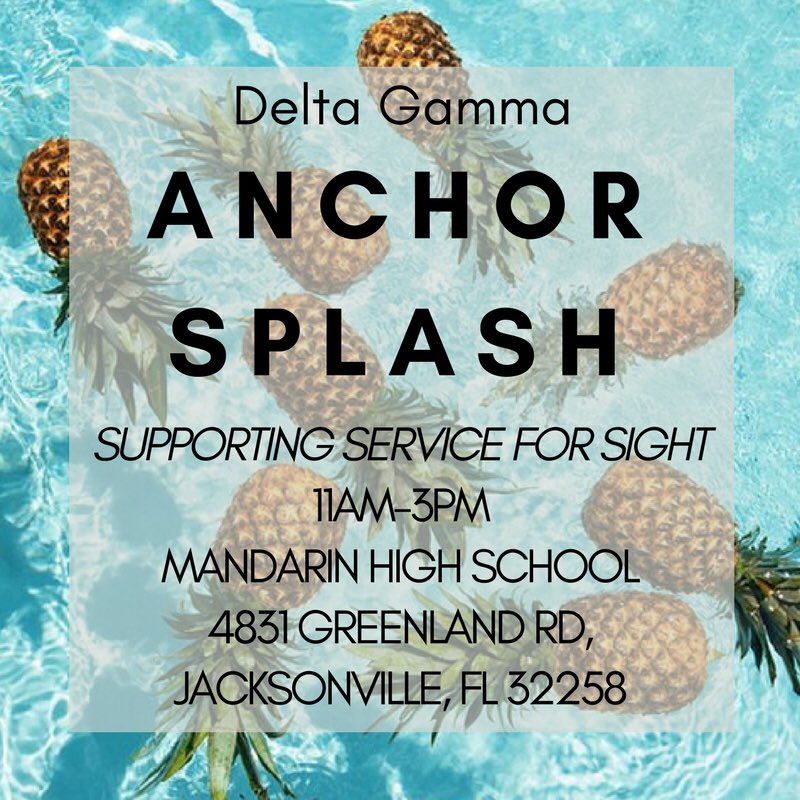 DG_UNF's tweet photo. ANCHOR SPLASH IS HERE!!! Hang poolside with us at Mandarin High School!! 
11-3
$10 at the door!! 
#UNFAnchorSplash2018 https://t.co/xdsGOZHdv3