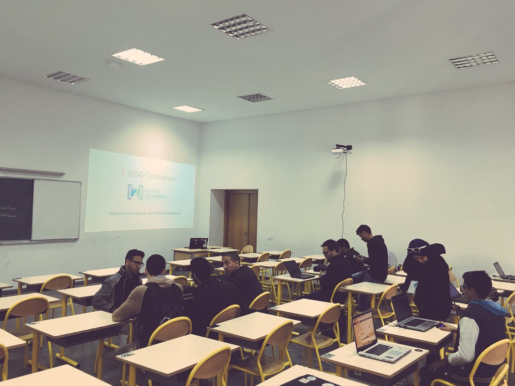 GDGCasablanca's tweet photo. We are waiting for your #googleStudyJams #google #Gdgcasablanca #2session https://t.co/WUO5aKcalr
