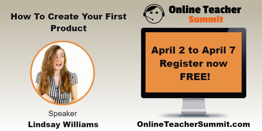 online_summit's tweet photo. Free for 12 hours at  https://t.co/nyzIC18J98   Listen to @LDLanguages  talk about  "How To Create Your First Product" at #OnlineTeacherSummit https://t.co/TDNAtHg5v0