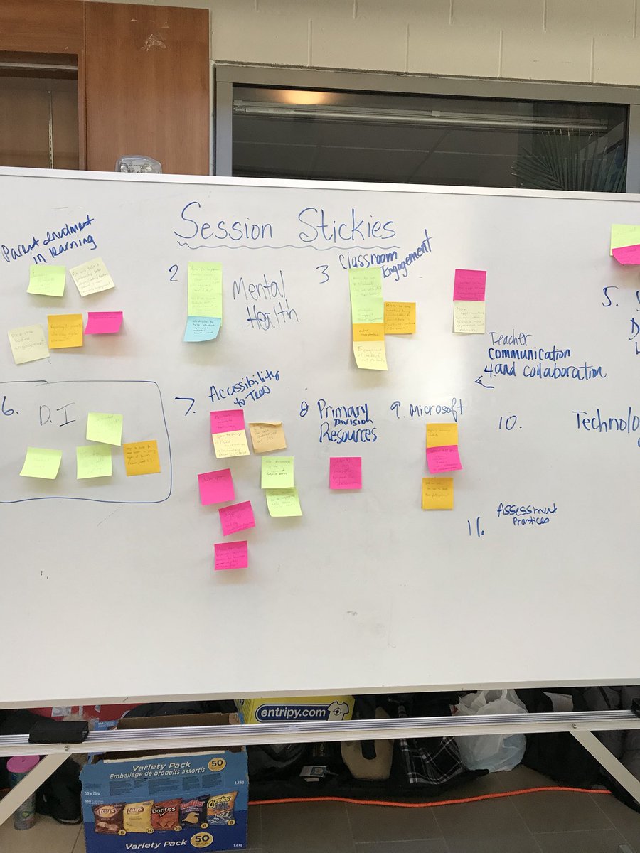 ErinScannell1's tweet photo. Self-directed professional learning in action. Great to see so many educators spending their Saturday collaborating and learning from each other! #edcamphalton https://t.co/QdezPJ97fJ