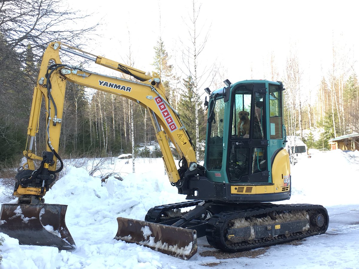jaanakris's tweet image. Digger-Dog 😉😄🐕 #dog #diggerdog #diggingdog #spring #snow