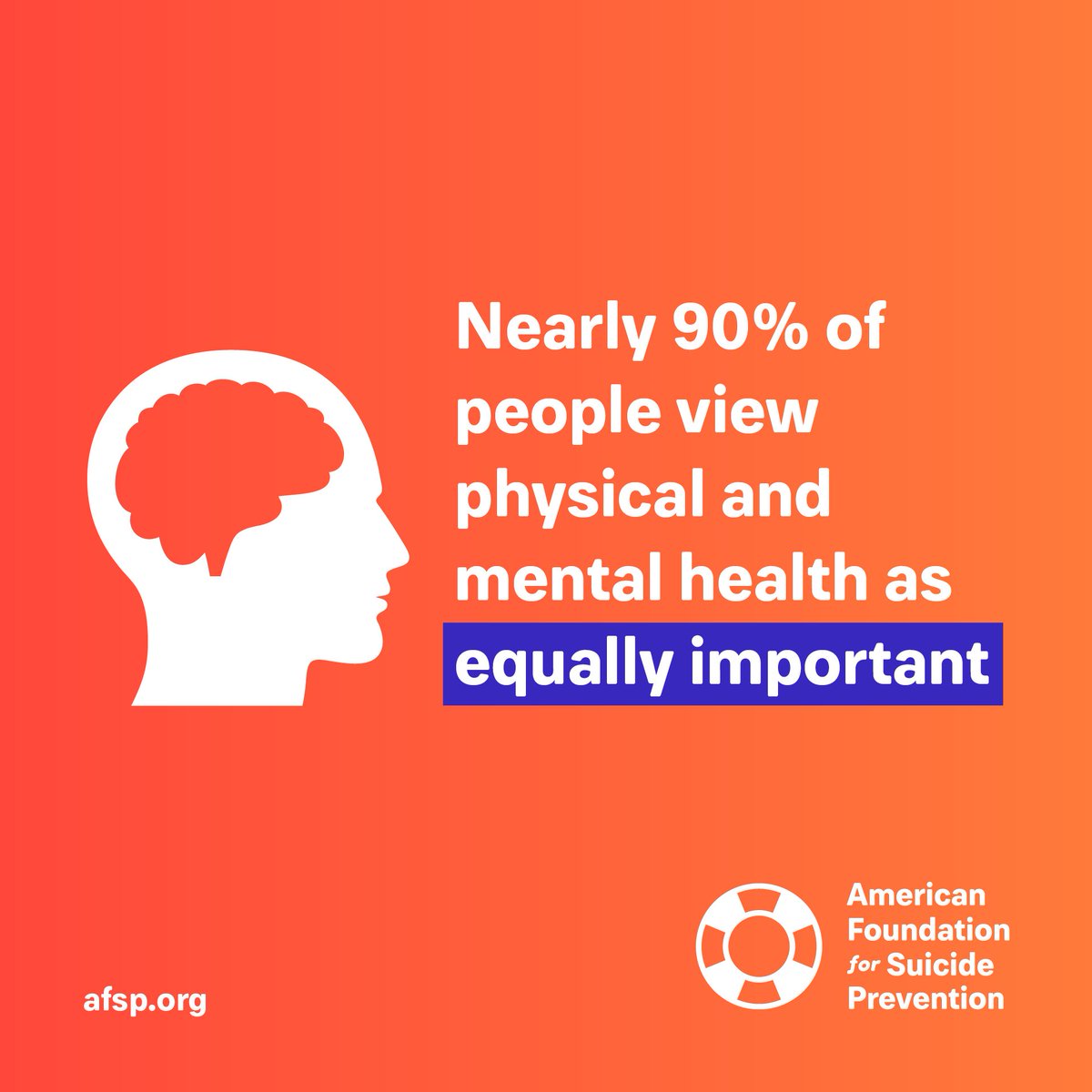 afspnational's tweet image. Mental health is just as important as physical health. #WorldHealthDay