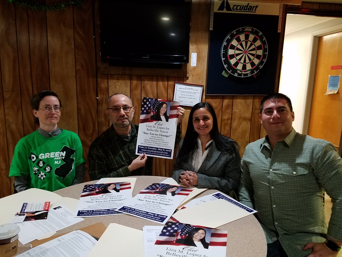 CrossingTheT's tweet photo. The Green Party meeting with Belleville NJ mayoral candidate Liza Lopez. https://t.co/Eaxy0tBTMJ