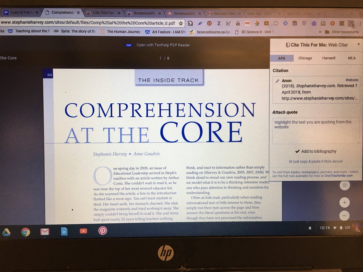 HSolway's tweet photo. Whoa! @VirtualGiff just showed #CiteThisForMe extension whoa! Awesome! Bam! #APA heaven @mistercooke @janebaird123 @mrsmcfun @PrincipalZed @sbruyns https://t.co/Q78qwEeBFQ