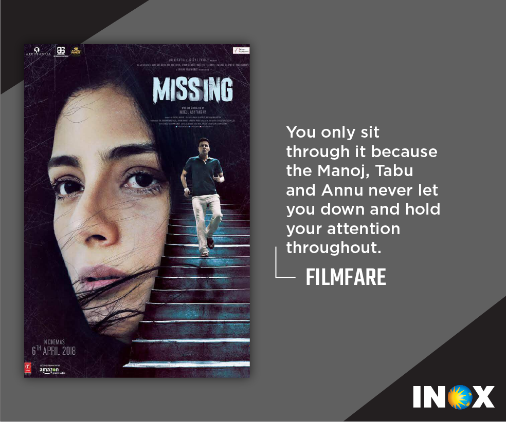 INOXMovies's tweet photo. Here's the review for #Missing. What are your thoughts on the film? Share with us below using #MissingReview
If you haven't watched it yet, book now: https://t.co/hd9B6eWZcE https://t.co/cswPUtLEDn