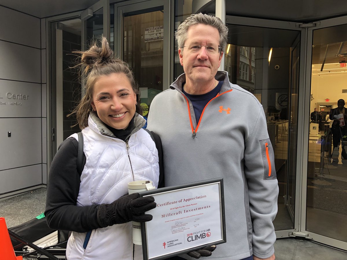 Team Millcraft and Partners For Pap climbed all the steps at Tower Two-Sixty today for the American Lung Association’s #FightForAirClimb Pittsburgh! Our two teams raised over $2,000, and Jim Huey’s family joined us at the finish line!