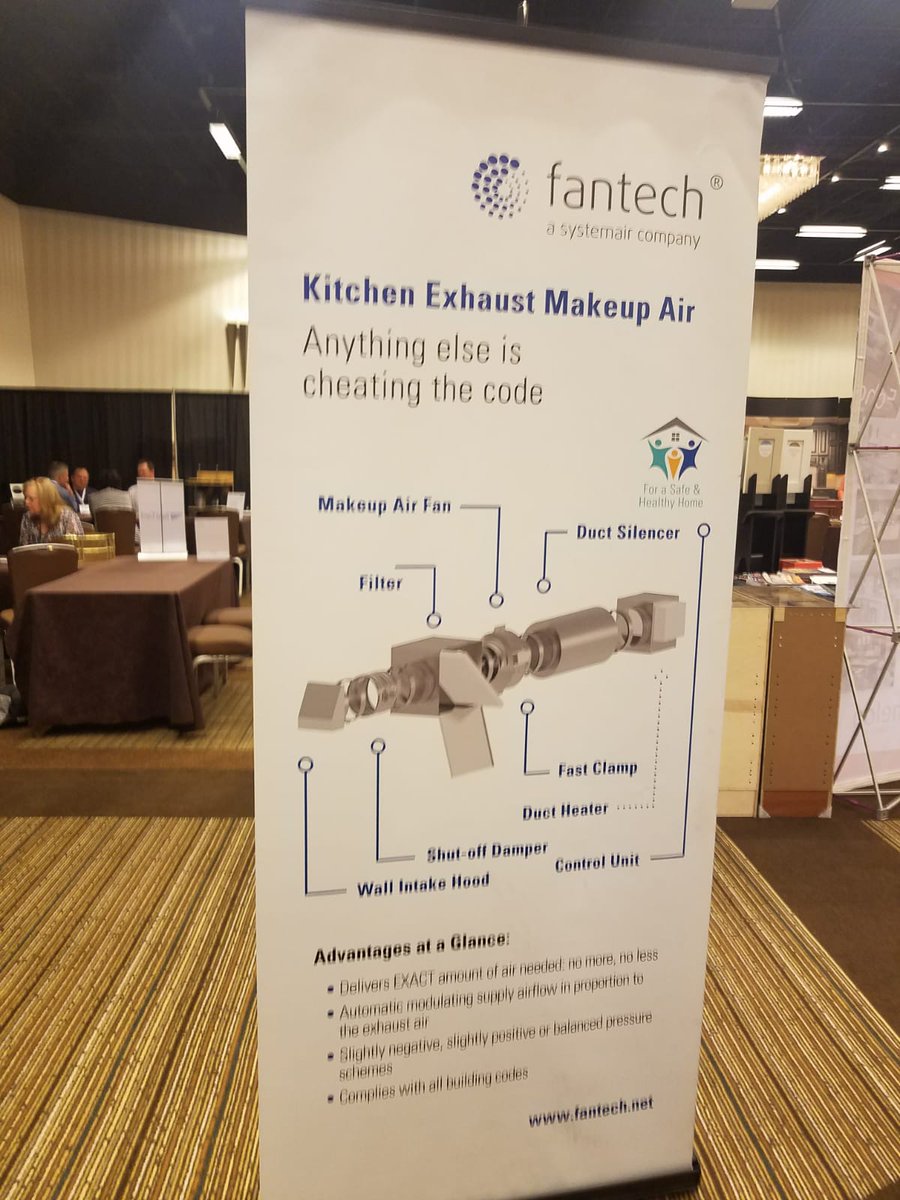 langskitchens's tweet photo. @FantechUS showed us their latest innovations in #ventilation solutions at the @SENDesignGroup Spring 2018 conference. https://t.co/x3t5UPYVcM