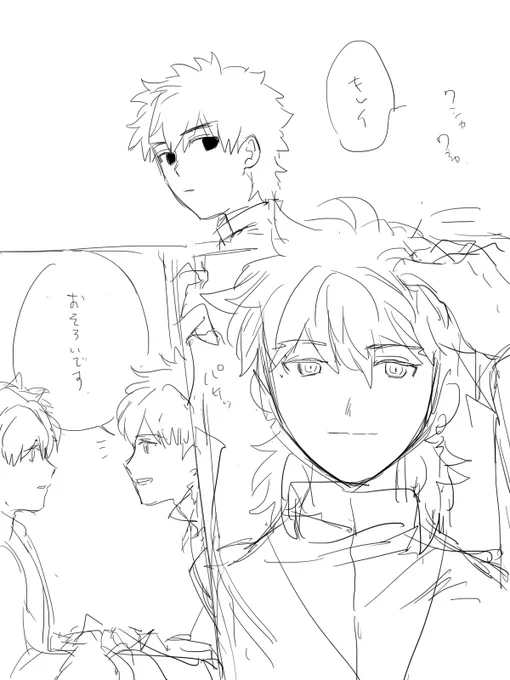 こういう言峰義兄弟の漫画も読みたいって去年描きかけてそのまま…口ばっかりでネタが降り積もっていく… 