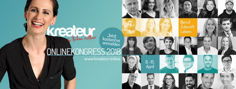 Der Frühling ist da und Neues erwacht. Inspiration für Neues in deinem Leben gefällig? Vielleicht kann der Kreateur-Online-Kongress dich nähren. Morgen geht es los: bit.ly/kreateurok