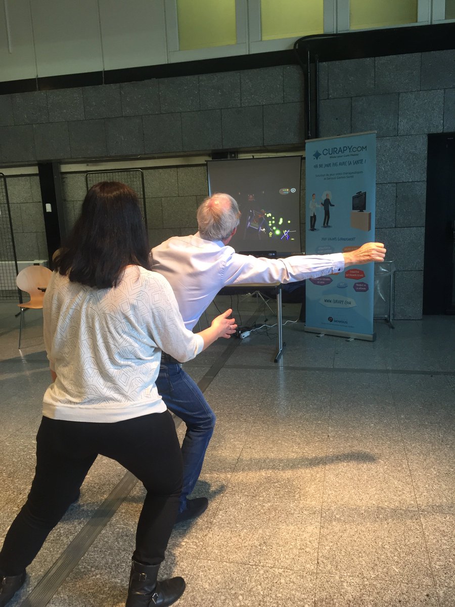 MindMazeFrance's tweet photo. On se rééduque en s'amusant au salon #franceparkinson avec le jeu #TOAPRun sur @curapy_official https://t.co/GmLCd7IamO