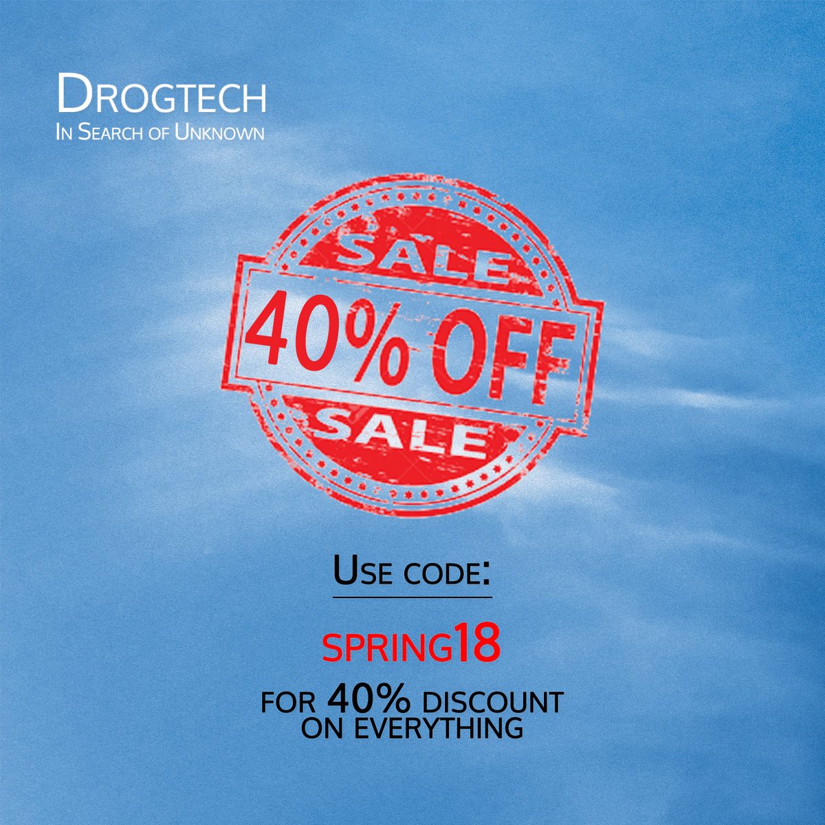 Drogtechmusic's tweet photo. On my bandcamp page there is spring sale 40% for all releases digital/physical. Use code spring18 :)
https://t.co/9Htbnn3vfw https://t.co/51RTo7UObS