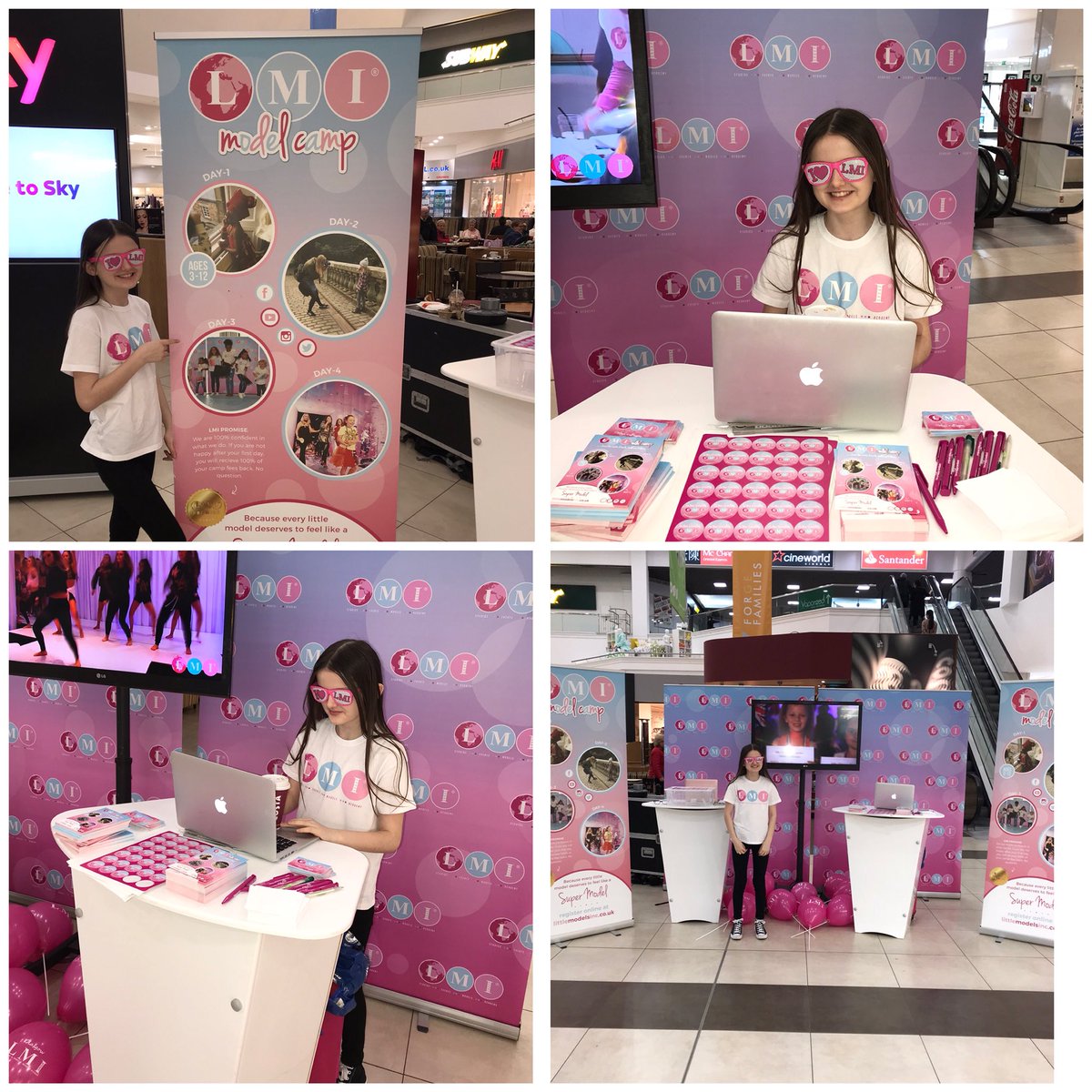 LMIglasgow's tweet photo. Come along and meet our Team Buddie Sienna she’s here working at The a Forge Shopping Centre giving out tips and advice on modelling and information about our Model Boot Camps. https://t.co/9k4DoRmlVO