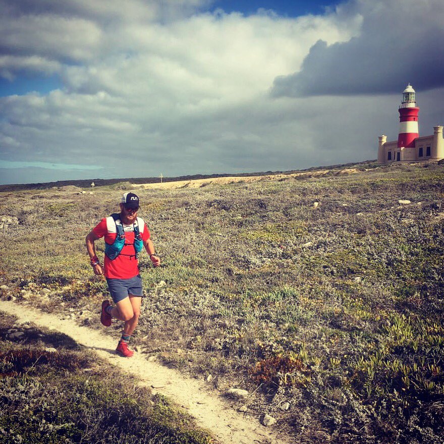 therovingrunner's tweet photo. Trail camouflage! Running my #happyplace with #ZeroLimits at the #SouthernTip of #Africa, with the iconic #Agulhas #lighthouse as a backdrop! #AltraRunning #RunToExplore #Injinji #ToeSocksOrNoSocks #RUN #UDhydrates #GoTailwind #AgulhasNationalPark https://t.co/nK2pft8s9d