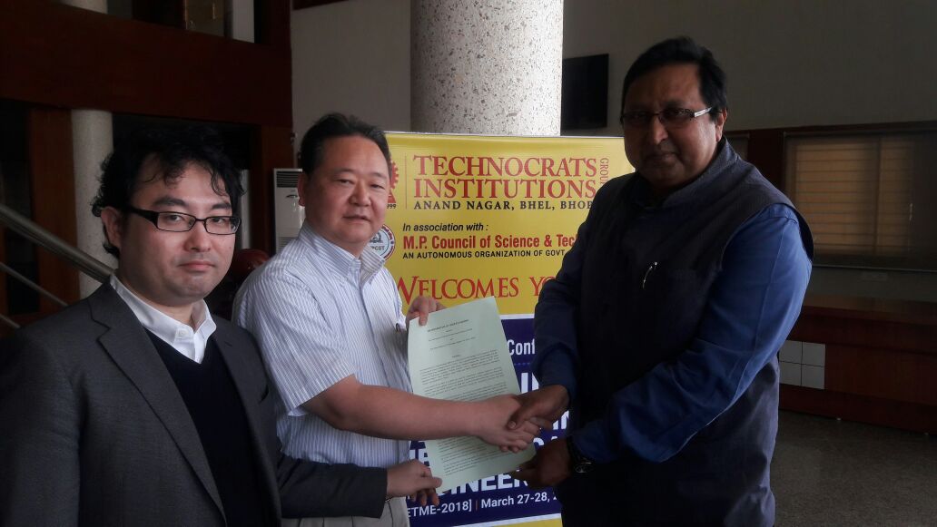 TITGROUP2's tweet photo. Memorandum of understanding (MOU) is signed between #Technocrats Group of Institutions, Bhopal M.P. India and Tokyo Institute of Technology - Laboratory for Advanced Nuclear Engineering, #Tokyo Japan on 29 March 2018. https://t.co/O4B8jT8Pqo