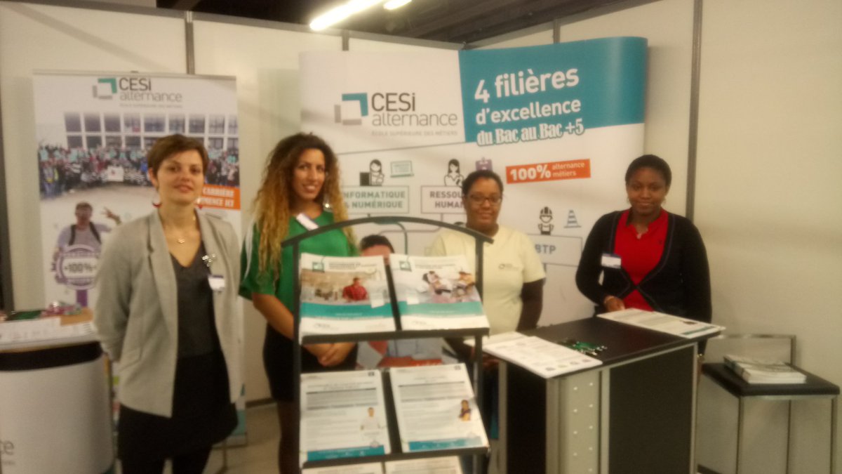 JoyceMsK___'s tweet photo. @CESI_alternance vous attend au salon @studyrama #SupAlternance. N'hésitez pas à venir nombreux et choisir votre formation professionnelle.

#ContratPro #alternance #Indus #informatique #btp #rh https://t.co/p9TmpPyEL1