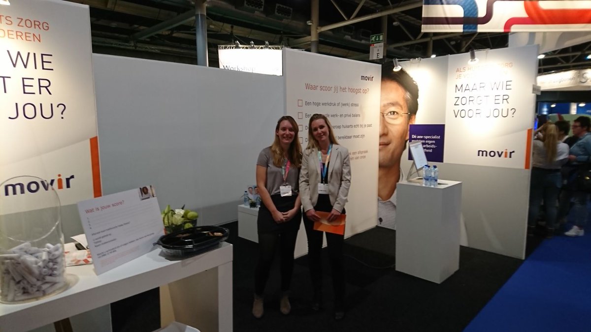 Movir_'s tweet photo. Wij coachen in samenwerking met #Elestia #huisartsen in gezond en met plezier werken. Wil je weten hoe? Kom langs bij de stand van Movir en bespreek het met een #coach. @LHVhuisartsen #hab2018 #werkinbalans https://t.co/8XpbyXbJ2p