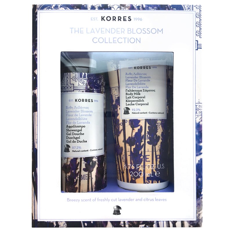 HartlandHouse's tweet photo. Treat yourself to our scrummy new Korres giftset.  Shower Gel and Body Milk duo in the NEW relaxing Lavender Blossom fragrance.  Get your skin ready for summer #korres #softskin #lavenderblossom #devonspa https://t.co/JyykUpUovp