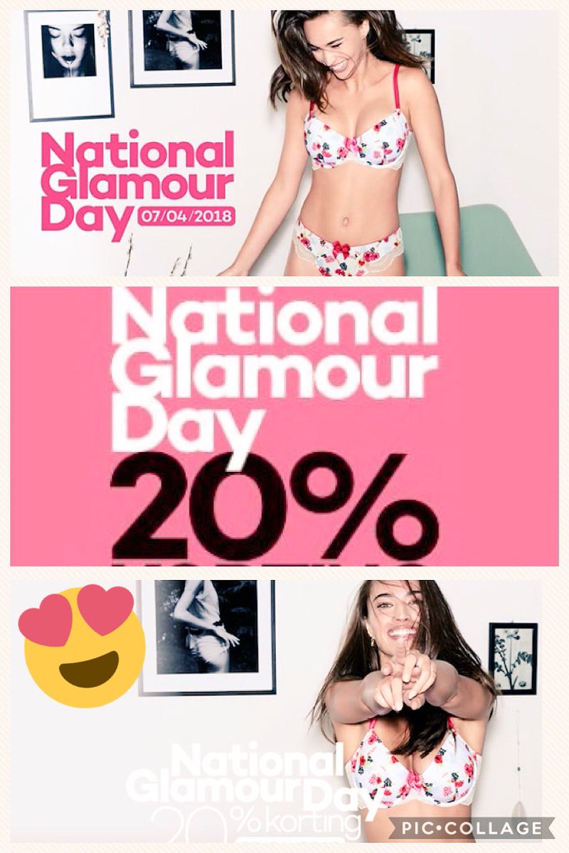 MolVeerle's tweet photo. 20% discount on the entire collection?! Yes its National Glamour Day! 🎀🛍 #hunkemoller #nationalglamourday #shopping https://t.co/cGc4MP7TTL