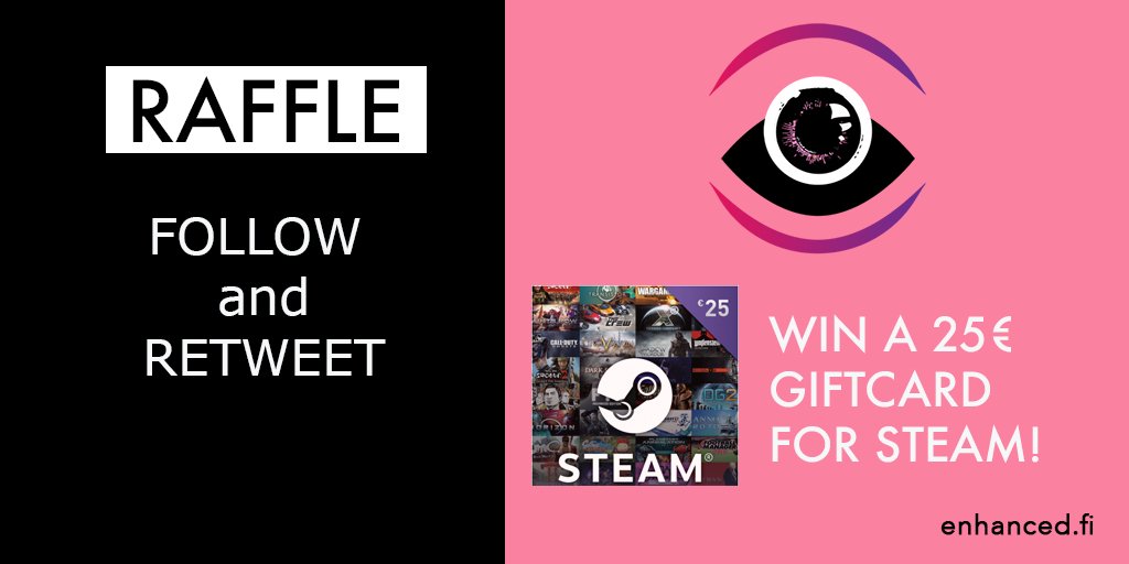 enhanced_gg's tweet image. We appreciate the support we&apos;ve received from you! 🙏🏼

It&apos;s time to #celebrate with a #giveaway to our followers. We&apos;re raffling a 25€ STEAM gift card to one person 🧙🏼‍♀️ Retweet our post to your friends and follow us on twitter! Winner drawn 30/4/18 #ENHANCED #esportsfi