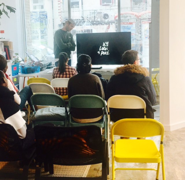 everyone_org's tweet photo. Tom from @lordsofpoke explaining their journey from idea to food van and all the branding decisions along the way! #everyoneBD Food ‘Show & Tell’ Day https://t.co/S2g63lu81X https://t.co/xTVMvyvlu1