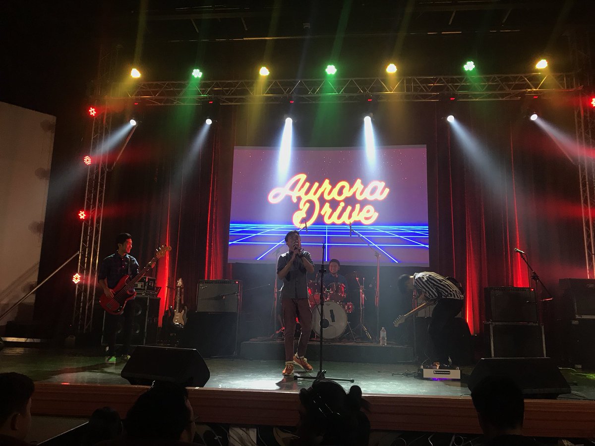 USTSITE's tweet photo. We now have Aurora Drive performing on stage! 

#ICSWeek2018 
#CONVERGE2018 https://t.co/fQ9c7W5Cj6