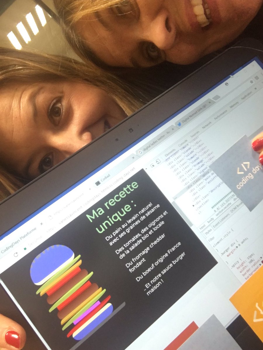 MereteBuljo's tweet image. Avec @VanessaVincentR on a codé un nouveau #logo @coding_days : le burger bleu &amp;amp; spicy 🍔💙😜 #TooProud 

Qu'en penses-tu @Aurelie_JEAN ? 😉
#CodingDay #DigitalLadies 

@SolenneBLG @FlashTweet @laurencekerjean @DarmonAlice @Nad_Alves @loutro1990 @ValerieAsselot @NathOllier