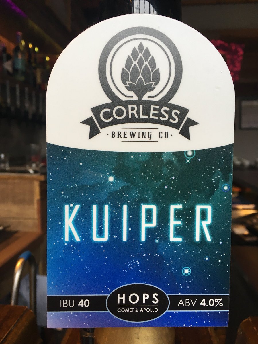 <a href="/CorlessBrewing/">Corless Brewing Co</a> Kuiper just gone on tap