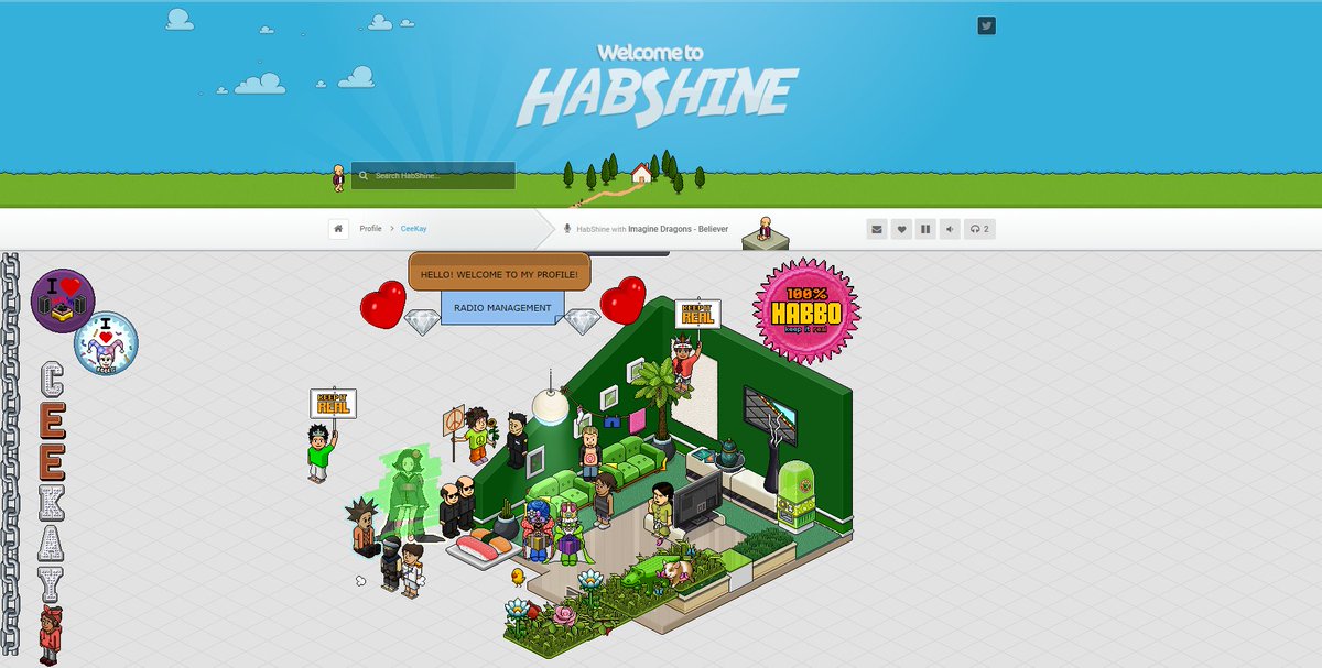 HabshineNet's tweet photo. Well done to our Radio Manager, CeeKay who won our creative profile competition. She has won herself 50 Habbo Credits! https://t.co/wh0CMBHaFI