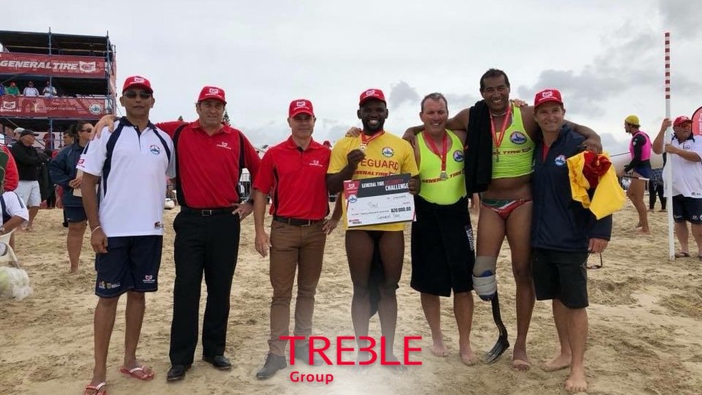 TrebleGroup's tweet photo. Looking back to yesterday's #CelebrityChallenge at the @generaltire_sa @LifesavingSA National Champs. #AnywhereIsPossible #GTLSAChamps https://t.co/XI533VeSXI