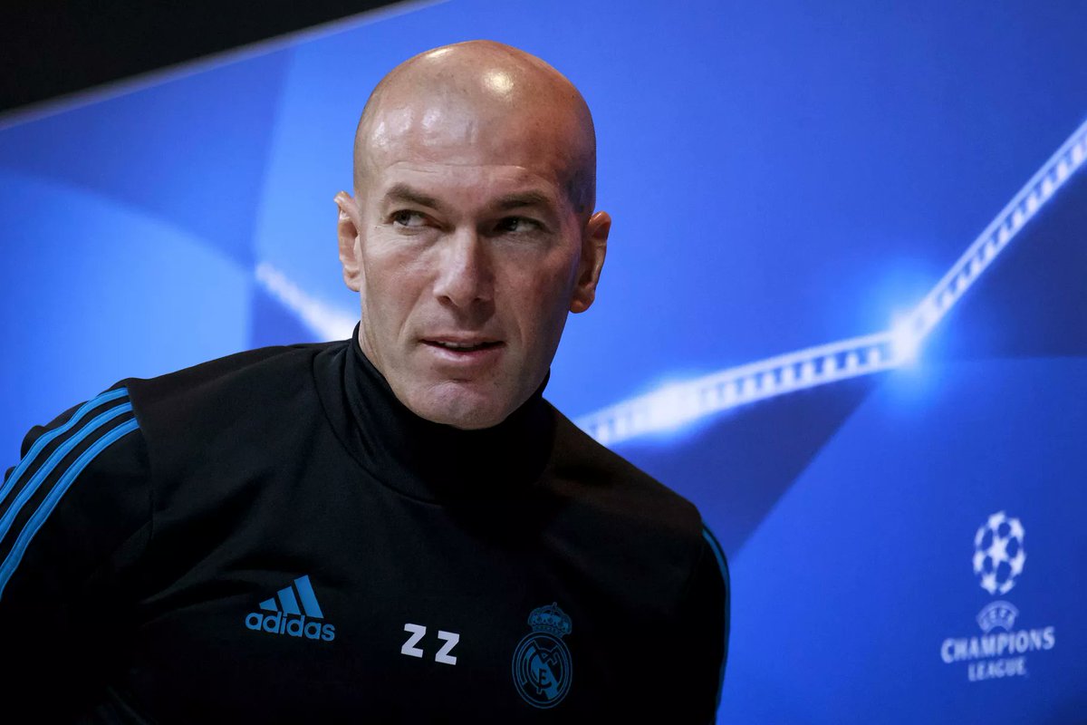 realfrance_fr's tweet photo. 🎙️#Zidane : 

"Nous ne ferons pas de Pasillo au Barça s'ils étaient champions avant le Clasico. Le Barça a choisi de ne pas le faire après notre titre au Mondial des Clubs et nous ferons de même. C'est ma décision" https://t.co/Lz8ZLeeNTx