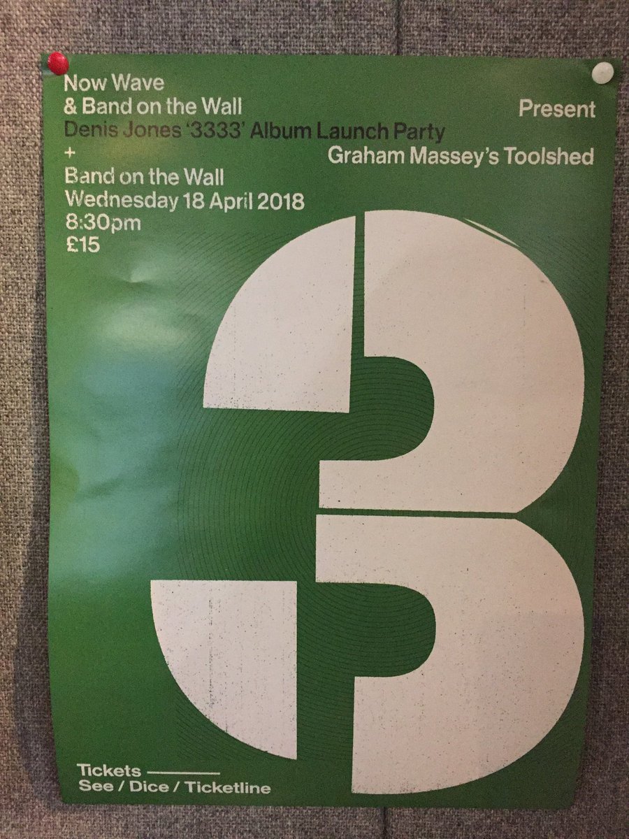 massonix808's tweet photo. #DenisJones #3333 #GrahamMassey #Toolshed #PaddySteer #Skeltr @bandonthewall #Manchester 18-4-18 https://t.co/CsHxoPa6F3