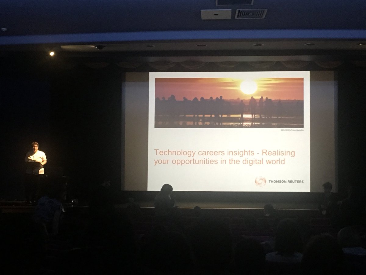 rocks4's tweet photo. Up on stage now, our very own Cherie, Site Director for our Nottingham Tech Center talking about the opportunity within the digital world #inspireWiT #workingatTR https://t.co/4OivLvb8Py