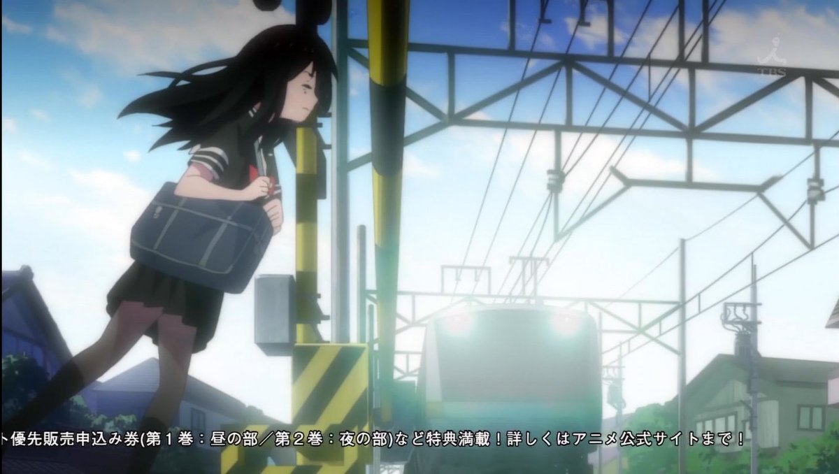 Halu Tomekey 爺鯖 魔法少女サイト第1話鉄道要素 中央線快速e233系 なぜか右側通行しています 第1話からいきなりガチのグモシーンがあるなど 視聴継続していけるか不安なアニメです リアルな胸糞描写は見ていてかなりツラい ファンタジー世界ならまだ