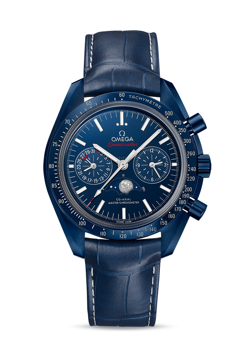 JoyeriaGordillo's tweet photo. Speedmaster "Blue Side of the Moon" todo un privilegio contar con una pieza como ésta. #ceramicaazul #omega #speedmaster #moonwatch #moonphase #bluesideofthemoon #joyeriagordillo https://t.co/CfRNak0Qjv