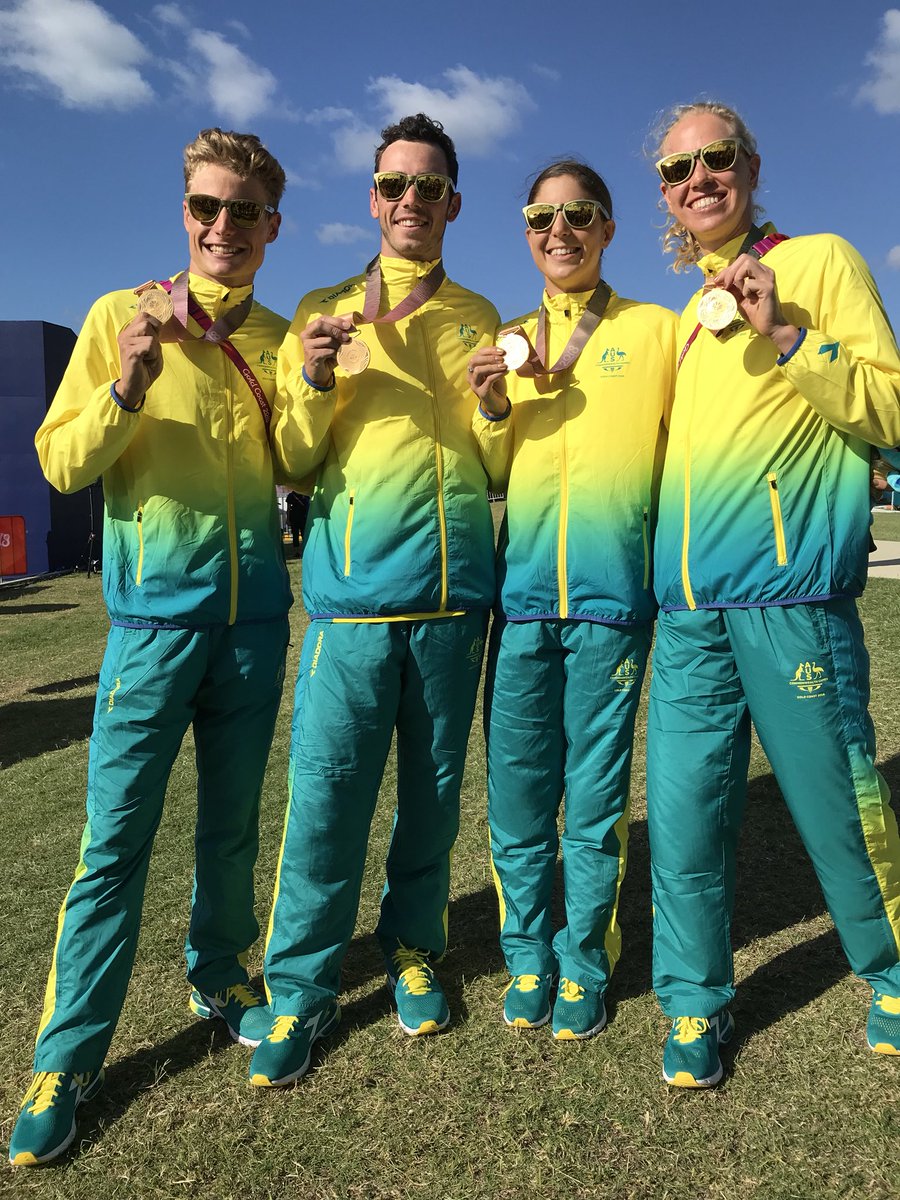 Emma Frodeno (@emmasnowsill) on Twitter photo GOLD is just part of the Team uniform! Commonwealth Games Mixed Team Champions🥇
Congratulations <a href="/GillianBackhous/">Gillian Backhouse</a> <a href="/Matt_Hauser/">Matthew Hauser</a> <a href="/AshleighGentle/">Ashleigh Gentle</a> <a href="/JakeBirtwhistle/">jake birtwhistle</a> you put on spectacular show @GC2018 GOLD is just part of the Team uniform! Commonwealth Games Mixed Team Champions🥇
Congratulations <a href="/GillianBackhous/">Gillian Backhouse</a> <a href="/Matt_Hauser/">Matthew Hauser</a> <a href="/AshleighGentle/">Ashleigh Gentle</a> <a href="/JakeBirtwhistle/">jake birtwhistle</a> you put on spectacular show @GC2018