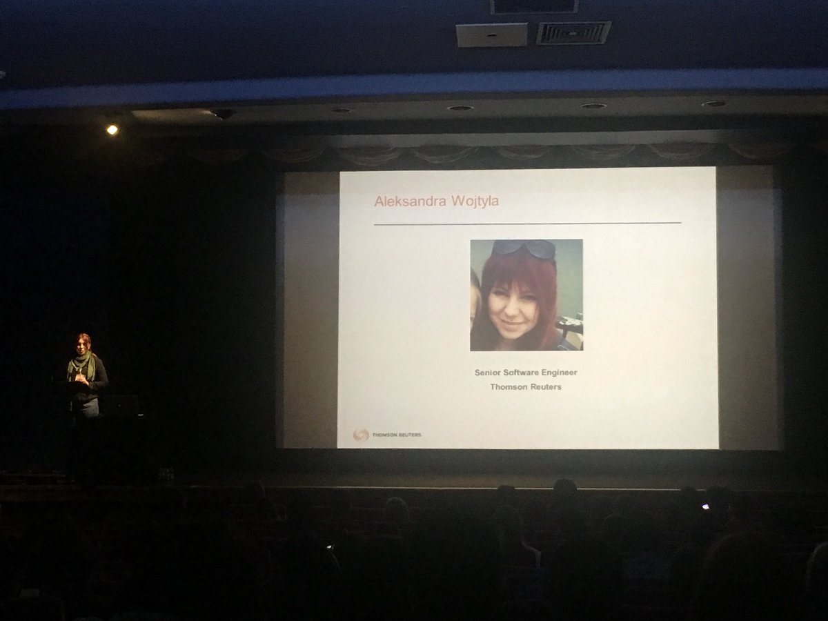 rocks4's tweet photo. Very proud of this bright female technologist - Aleks sharing her career journey from placement year to senior software engineer for TR #inspireWiT #workingatTR https://t.co/YitcBv2fXC