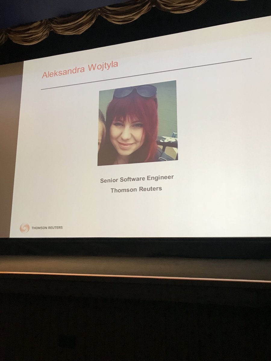 Aleks from <a href="/thomsonreuters/">Thomson Reuters</a> talking about her journey into technology. From loving game, she wanted to be a game developer 🎮👾 #womenintech #inspireWIT